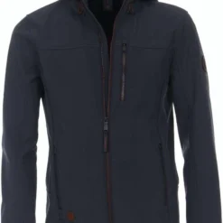 Casa Moda Herren Softshelljacke Kapuze Navy