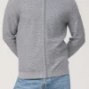 OLYMP Casual Modern Fit Herren Strickjacke Zip Grau