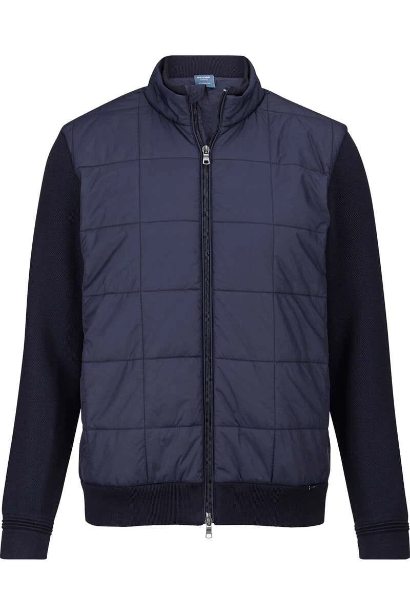 OLYMP Casual Modern Fit Herren Jacke Zip Nachtblau 1 OLYMP Casual Modern Fit Herren Jacke Zip Nachtblau