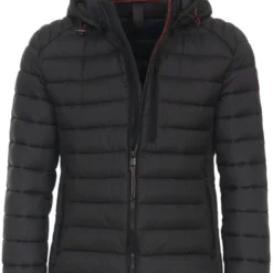 Casa Moda Regular Fit Outdoor Jacke Kapuze Schwarz