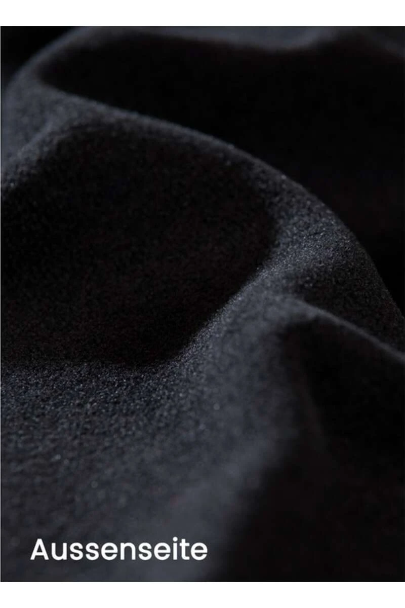 TRIGEMA Comfort Fit Herren Fleecejacke Zip Schwarz 3 TRIGEMA Comfort Fit Herren Fleecejacke Zip Schwarz – Bild 3