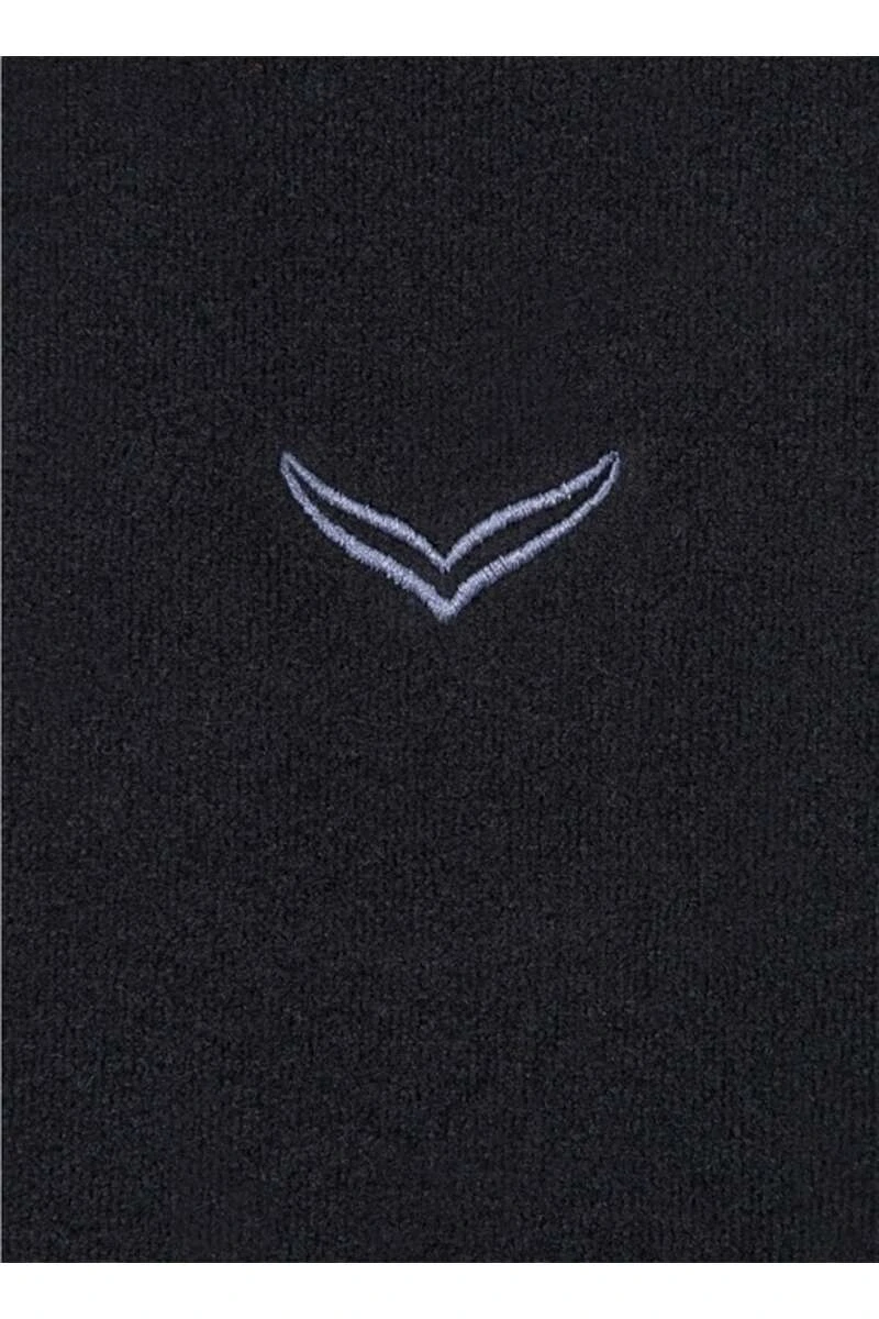 TRIGEMA Comfort Fit Herren Fleecejacke Zip Schwarz 5 TRIGEMA Comfort Fit Herren Fleecejacke Zip Schwarz – Bild 5