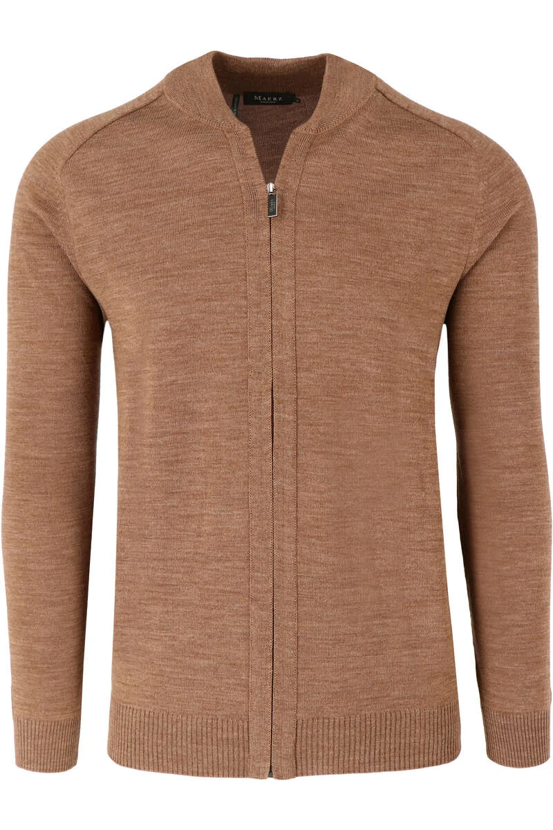 MAERZ Classic Fit CardiganZip Braun 1 MAERZ Classic Fit CardiganZip Braun