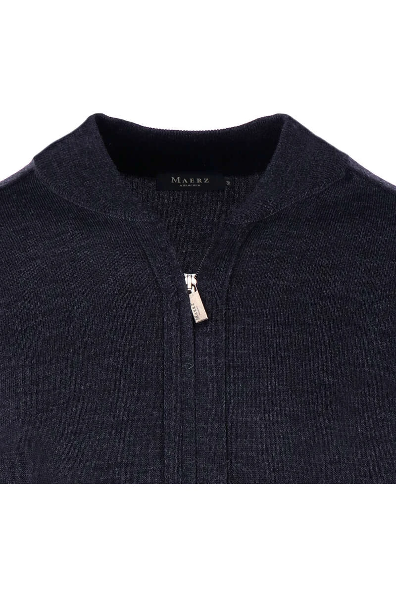 MAERZ Classic Fit CardiganZip Navy 2 MAERZ Classic Fit CardiganZip Navy – Bild 2