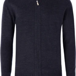 MAERZ Classic Fit CardiganZip Navy