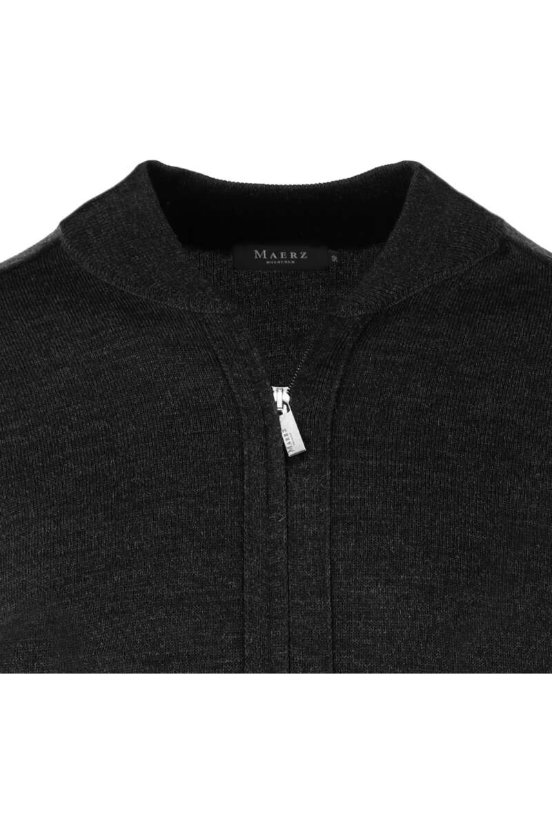 MAERZ Classic Fit CardiganZip Schwarz 2 MAERZ Classic Fit CardiganZip Schwarz – Bild 2