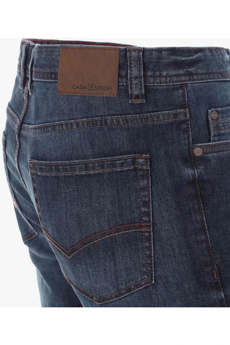 Casa Moda Straight Fit Herren Jeans Dunkelblau 4 Casa Moda Straight Fit Herren Jeans Dunkelblau – Bild 4