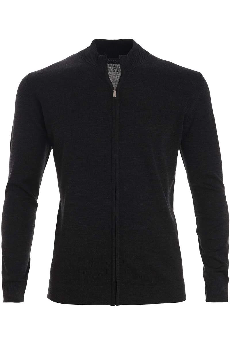 MAERZ Superwash Classic Fit Cardigan Schwarz 1 MAERZ Superwash Classic Fit Cardigan Schwarz