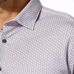 Desoto Slim Fit Jerseyhemd Blau/beige/weiß, Gemustert -Angebote Pierre Cardin Store 59928 3 752 3 800