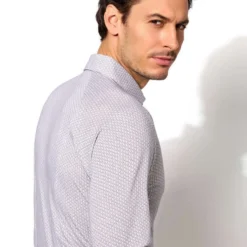 Desoto Slim Fit Jerseyhemd Blau/beige/weiß, Gemustert -Angebote Pierre Cardin Store 59928 3 752 9 800