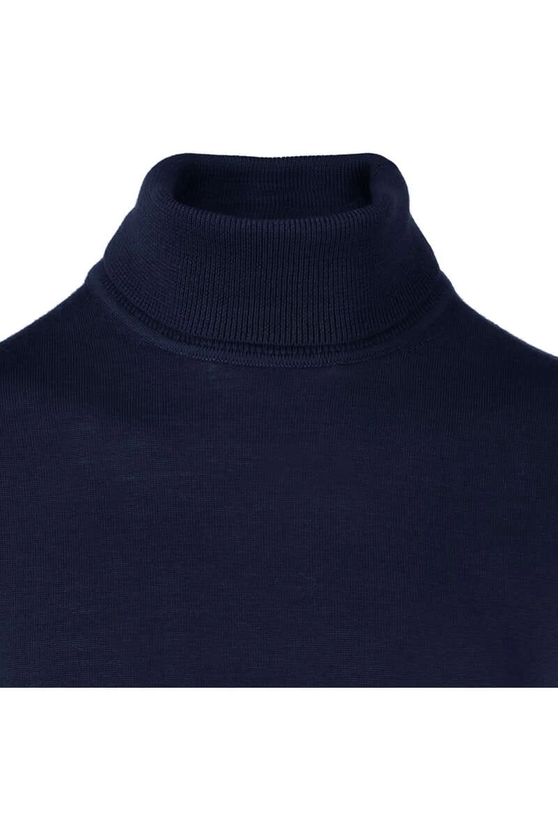 Marvelis Casual Modern Fit Herren Rollkragenpullover Marine 2 Marvelis Casual Modern Fit Herren Rollkragenpullover Marine – Bild 2