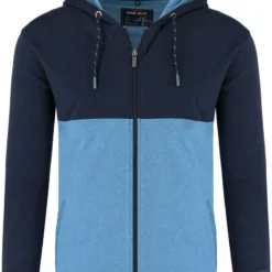 Marvelis Casual Modern Fit Sweatjacke Mit Kapuze Zip Marine/blau