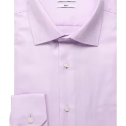Seidensticker Slim Fit Hemd Flieder, Einfarbig