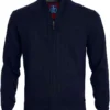 Redmond Herren Strickjacke Zip Nachtblau