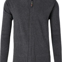 Redmond Herren Strickjacke Zip Anthrazit