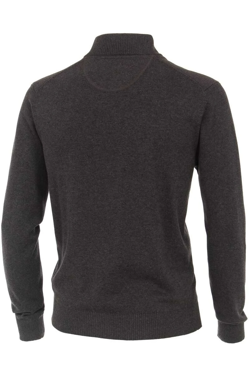 Redmond Herren Strickjacke Zip Anthrazit 4 Redmond Herren Strickjacke Zip Anthrazit – Bild 4