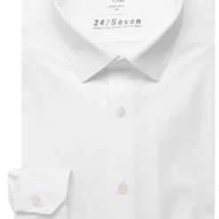 OLYMP No. Six 24/Seven Super Slim Jerseyhemd Weiss,