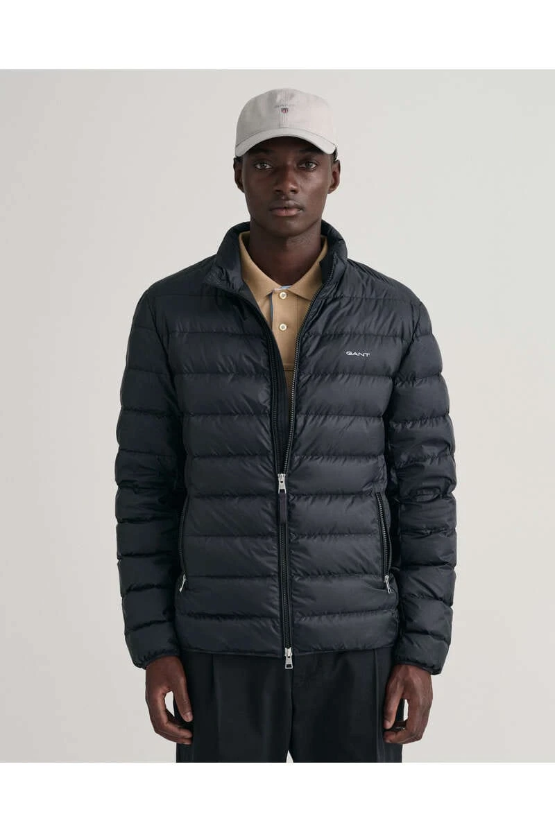 GANT Regular Fit Herren Steppjacke Zip Schwarz 5 GANT Regular Fit Herren Steppjacke Zip Schwarz – Bild 5
