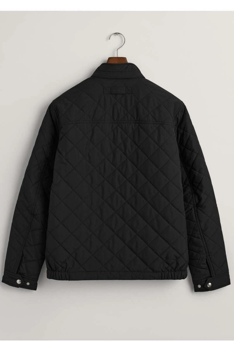 GANT Regular Fit Herren Steppjacke Knopfleiste Schwarz 2 GANT Regular Fit Herren Steppjacke Knopfleiste Schwarz – Bild 2