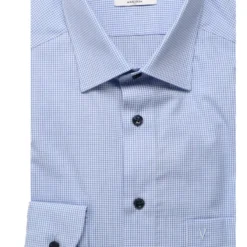 Marvelis Modern Fit Hemd Bleu/weiss, Kariert