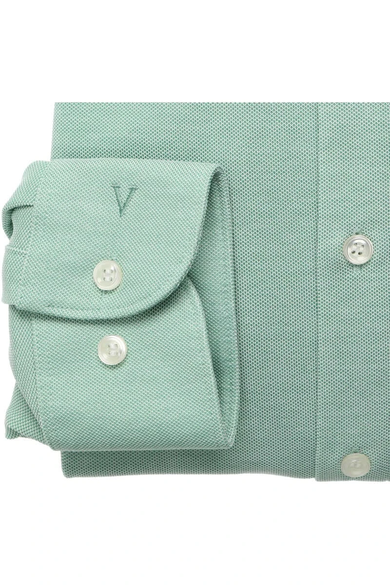 Marvelis Modern Fit Jerseyhemd Grün, Strukturiert 3 Marvelis Modern Fit Jerseyhemd Grün, Strukturiert – Bild 3