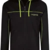 TRIGEMA Comfort Fit Sweatjacke Mit Kapuze Zip Schwarz/grün