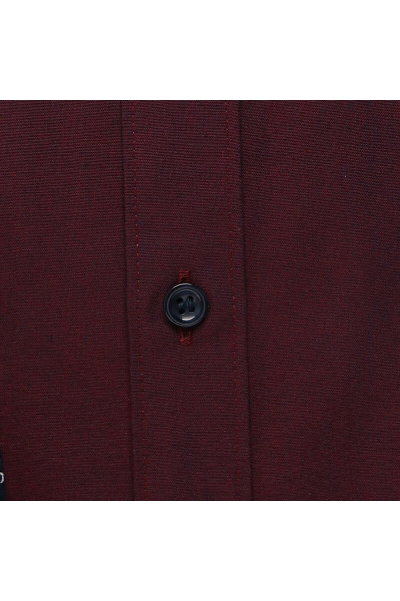 Marvelis Body Fit Hemd Dunkelrot, Einfarbig 4 Marvelis Body Fit Hemd Dunkelrot, Einfarbig – Bild 4