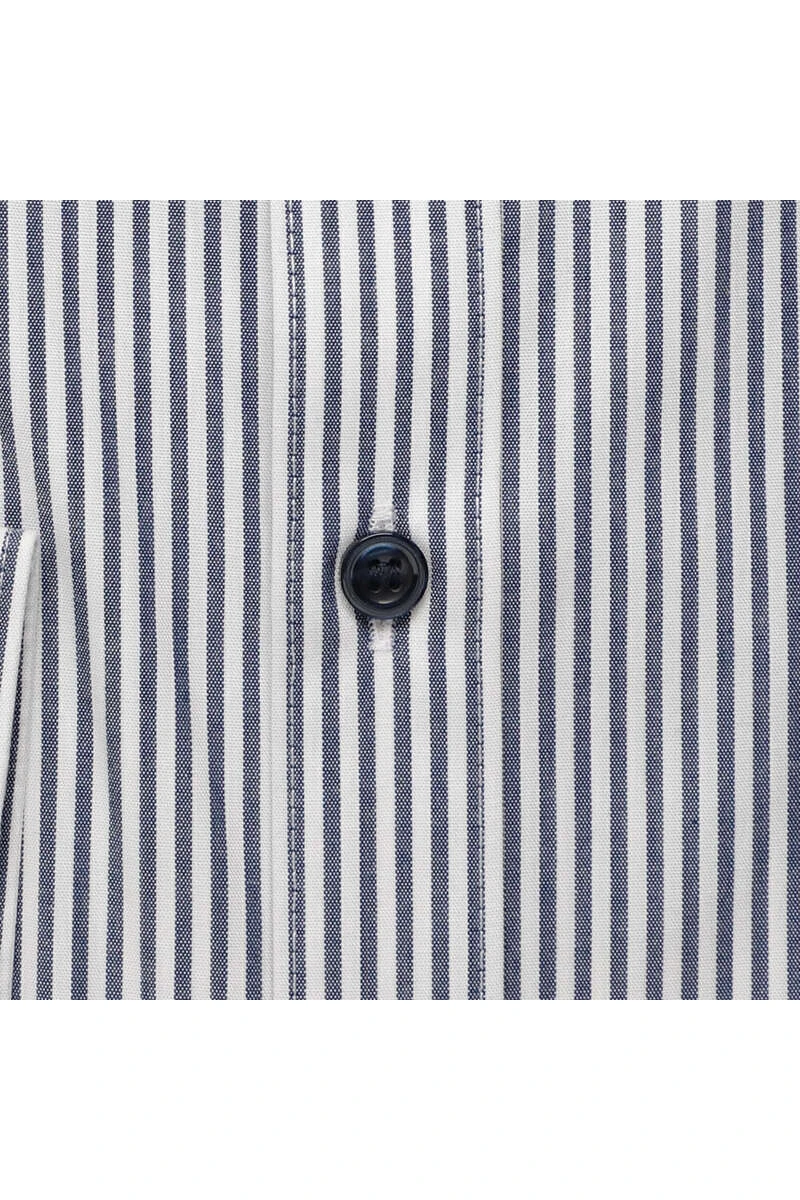 Marvelis Body Fit Hemd Marine/weiss, Gestreift 4 Marvelis Body Fit Hemd Marine/weiss, Gestreift – Bild 4