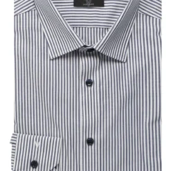 Marvelis Body Fit Hemd Marine/weiss, Gestreift