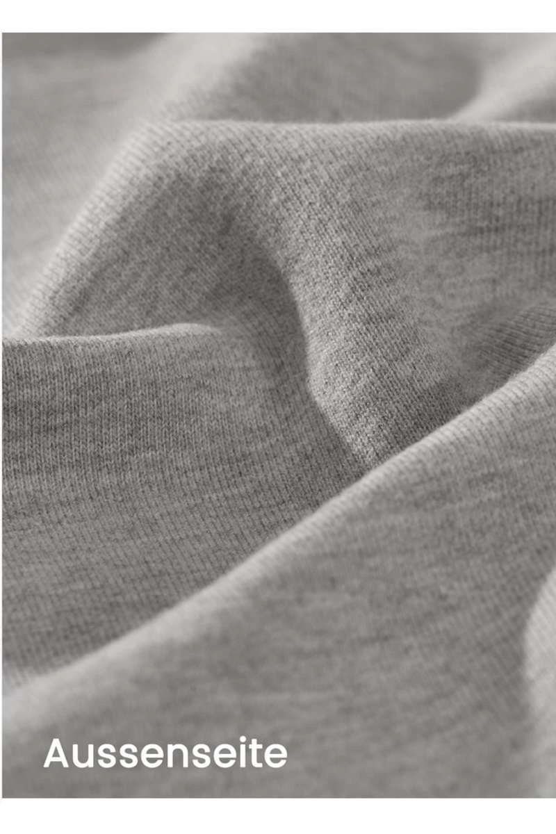 TRIGEMA Jacke Sweatjacke Mit Kapuze Hellgrau 4 TRIGEMA Jacke Sweatjacke Mit Kapuze Hellgrau – Bild 4