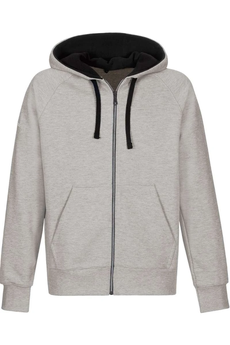 TRIGEMA Jacke Sweatjacke Mit Kapuze Hellgrau 1 TRIGEMA Jacke Sweatjacke Mit Kapuze Hellgrau
