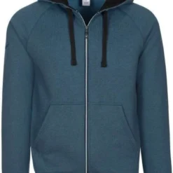 TRIGEMA Comfort Fit Sweatjacke Mit Kapuze Zip Petrol