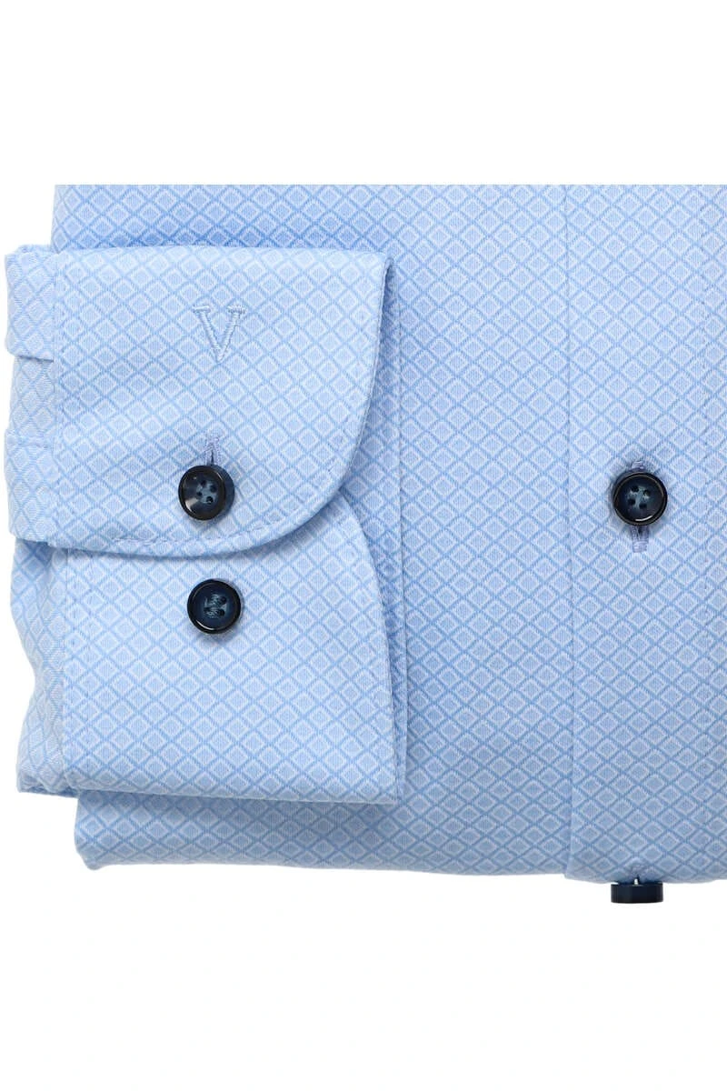 Marvelis Dynamic Flex Modern Fit Hemd Bleu, Gemustert 3 Marvelis Dynamic Flex Modern Fit Hemd Bleu, Gemustert – Bild 3