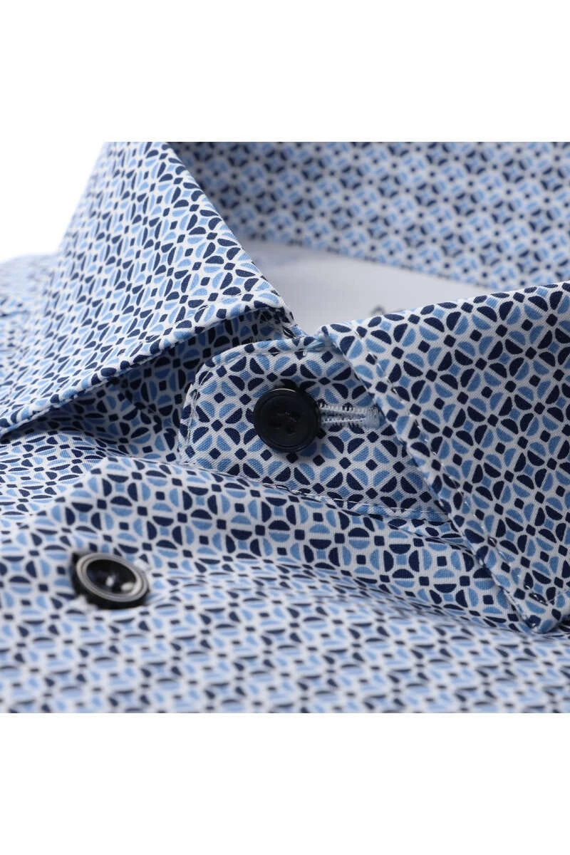 Marvelis Performance Modern Fit Jerseyhemd Bleu, Gemustert 2 Marvelis Performance Modern Fit Jerseyhemd Bleu, Gemustert – Bild 2