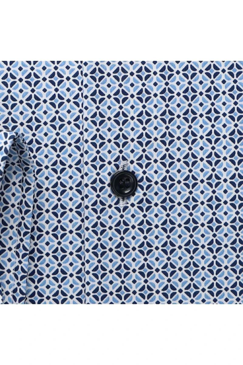 Marvelis Performance Modern Fit Jerseyhemd Bleu, Gemustert 4 Marvelis Performance Modern Fit Jerseyhemd Bleu, Gemustert – Bild 4