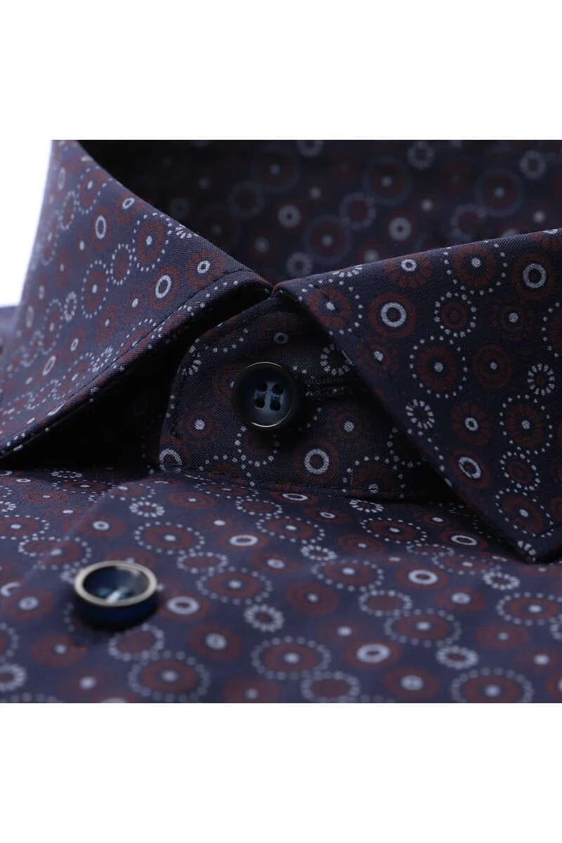 Marvelis Dynamic Flex Modern Fit Hemd Rot, Gemustert 2 Marvelis Dynamic Flex Modern Fit Hemd Rot, Gemustert – Bild 2