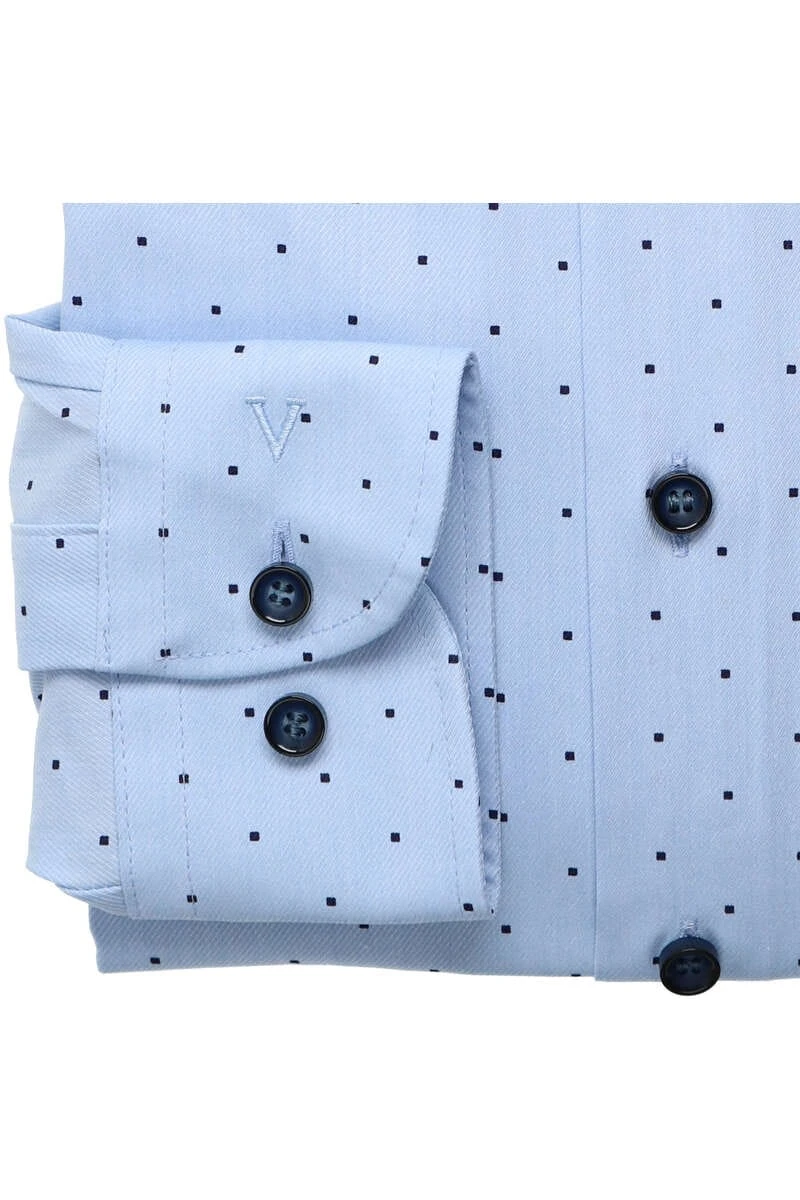 Marvelis Dynamic Flex Modern Fit Hemd Bleu, Gepunktet 3 Marvelis Dynamic Flex Modern Fit Hemd Bleu, Gepunktet – Bild 3