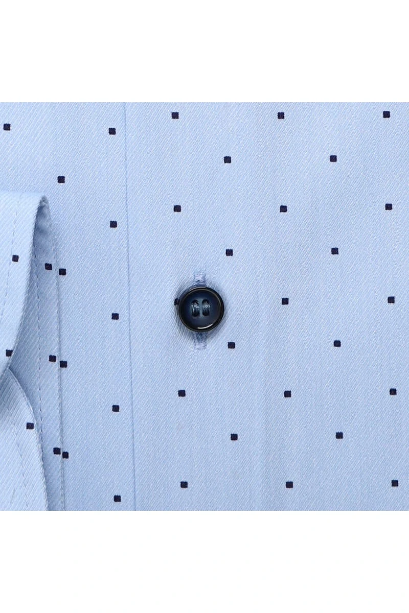 Marvelis Dynamic Flex Modern Fit Hemd Bleu, Gepunktet 4 Marvelis Dynamic Flex Modern Fit Hemd Bleu, Gepunktet – Bild 4