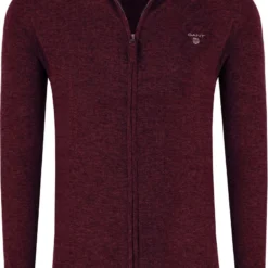 GANT Regular Fit CardiganZip Weinrot