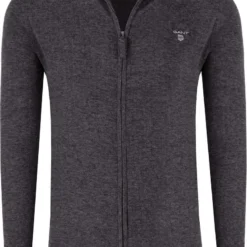 GANT Regular Fit CardiganZip Dunkelgrau
