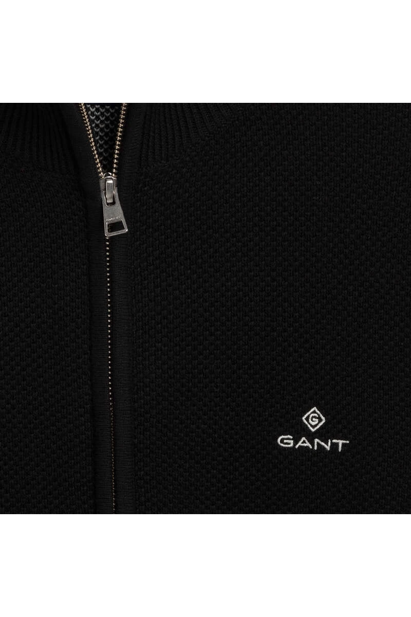 GANT Regular Fit CardiganRundhals Schwarz 3 GANT Regular Fit CardiganRundhals Schwarz – Bild 3