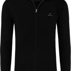GANT Regular Fit CardiganRundhals Schwarz