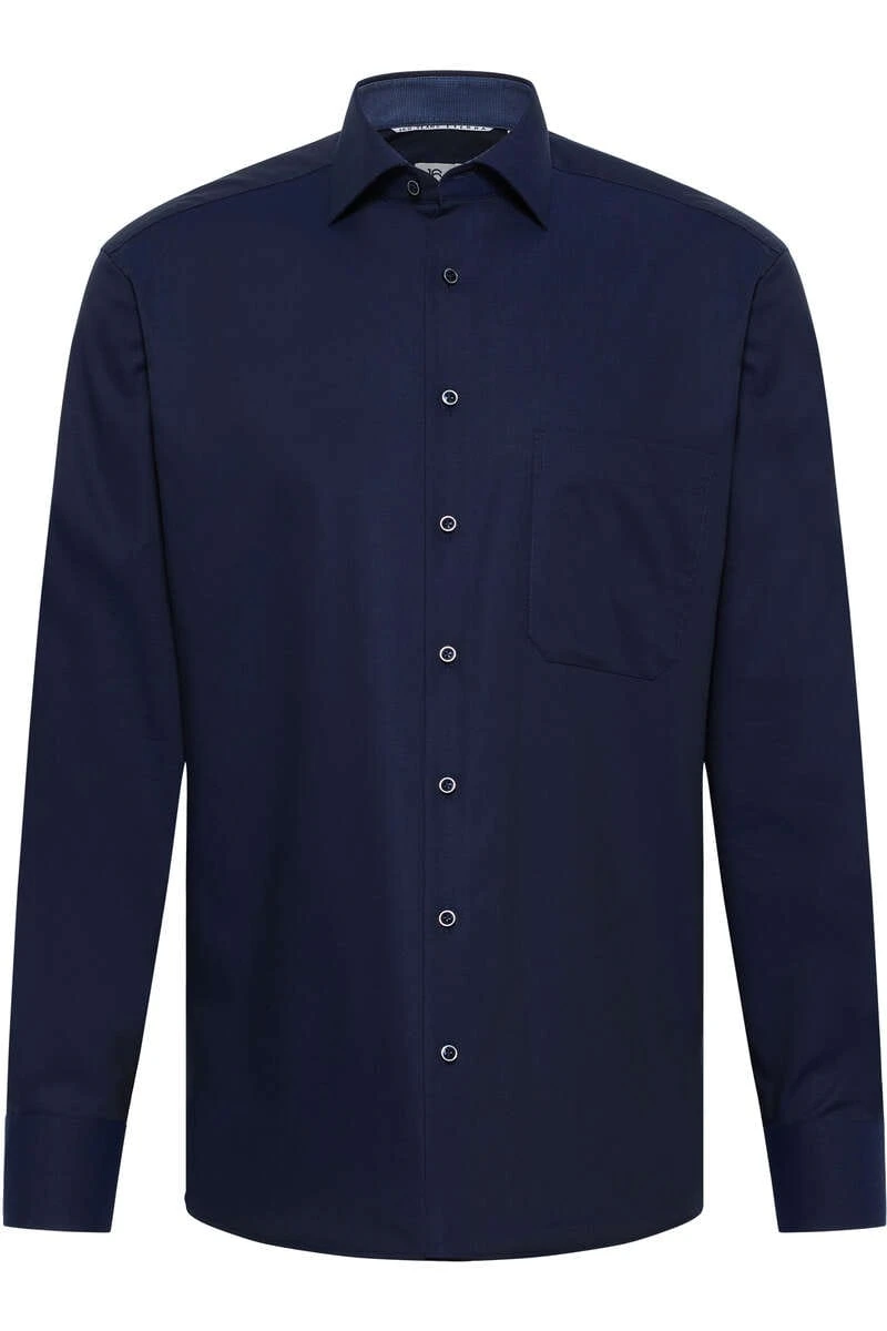 ETERNA Comfort Fit Hemd Navy, Einfarbig 4 ETERNA Comfort Fit Hemd Navy, Einfarbig – Bild 4