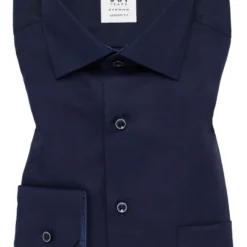 ETERNA Comfort Fit Hemd Navy, Einfarbig