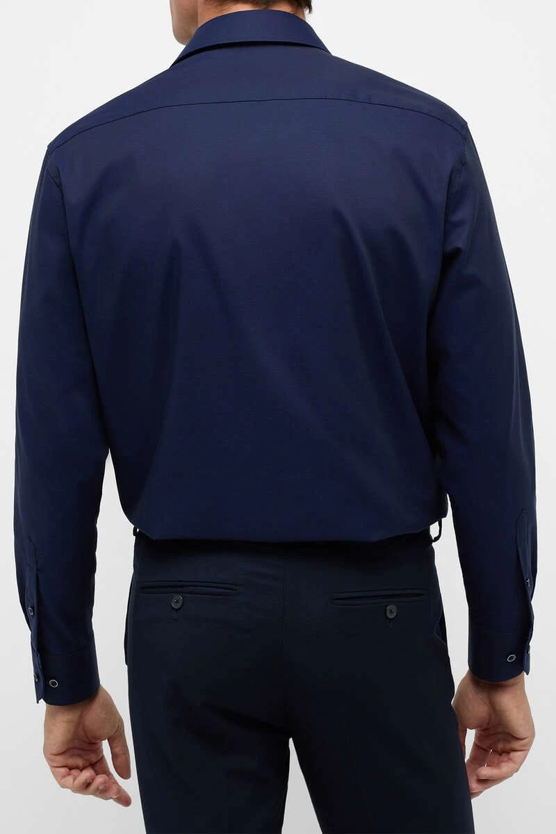 ETERNA Comfort Fit Hemd Navy, Einfarbig 6 ETERNA Comfort Fit Hemd Navy, Einfarbig – Bild 6