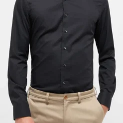 ETERNA Slim Fit Hemd Anthrazit, Einfarbig 10 ETERNA Slim Fit Hemd Anthrazit, Einfarbig -Angebote Pierre Cardin Store 8100 FA42 37 8 800