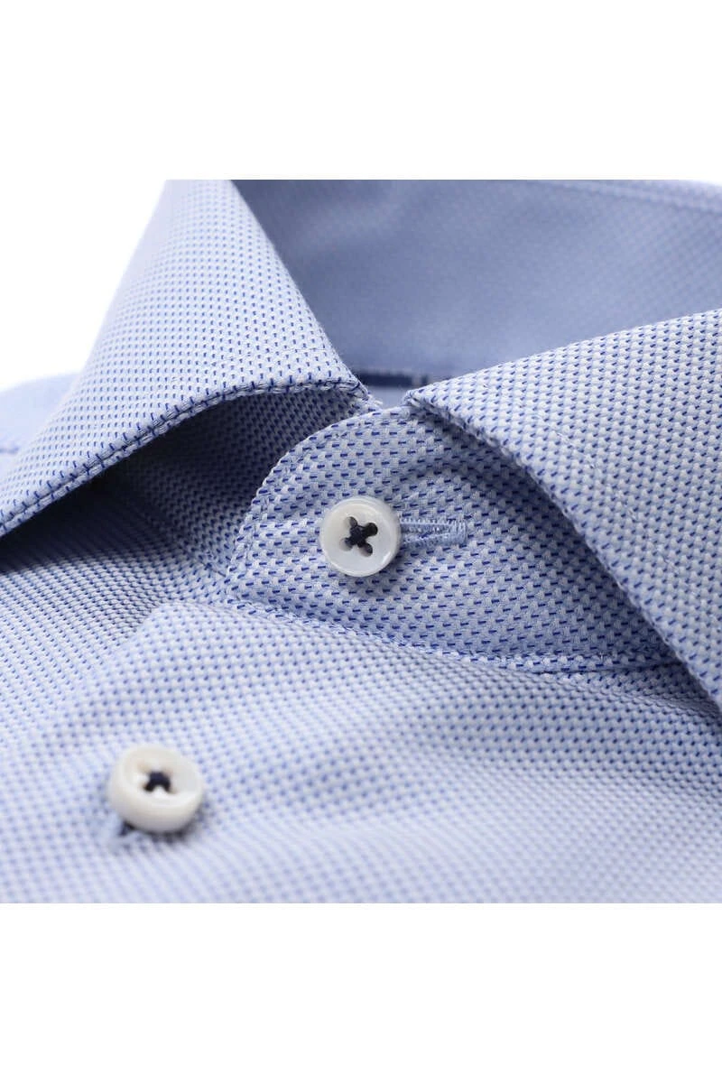ETERNA 1863 Modern Fit Hemd Blau, Strukturiert 2 ETERNA 1863 Modern Fit Hemd Blau, Strukturiert – Bild 2