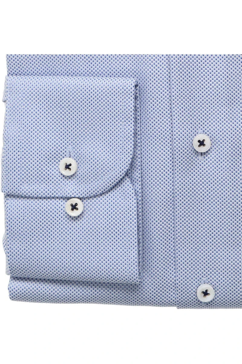 ETERNA 1863 Modern Fit Hemd Blau, Strukturiert 3 ETERNA 1863 Modern Fit Hemd Blau, Strukturiert – Bild 3