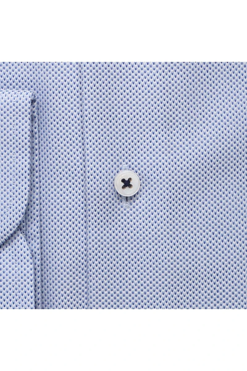 ETERNA 1863 Modern Fit Hemd Blau, Strukturiert 4 ETERNA 1863 Modern Fit Hemd Blau, Strukturiert – Bild 4