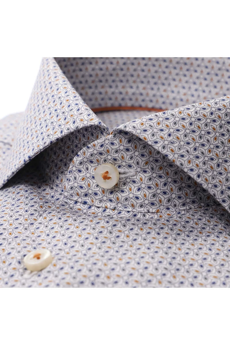 ETERNA 1863 Slim Fit Hemd Orange, Gemustert 2 ETERNA 1863 Slim Fit Hemd Orange, Gemustert – Bild 2